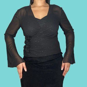 Sparkly Sheer Blouse